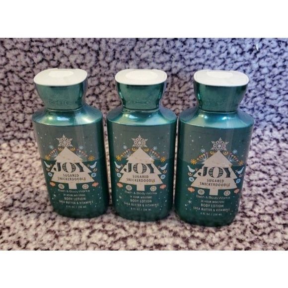 Bath & Body Works Joy Sugared Snickerdoodle Body Hand Lotion Set of 3